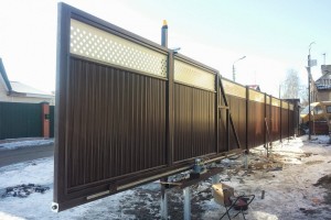 Ворота на винтовых сваях недорого Ворота на винтовых сваях недорого