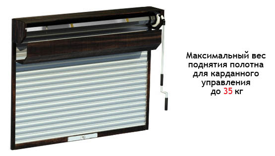 Карданное управление рольставнями